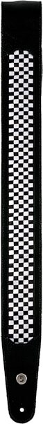 open zoom image for D'Addario Leather Woven Nylon Hybrid Guitar Strap, Action Position Back