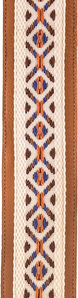 open zoom image for D'Addario Leather Woven Nylon Hybrid Guitar Strap, Action Position Back