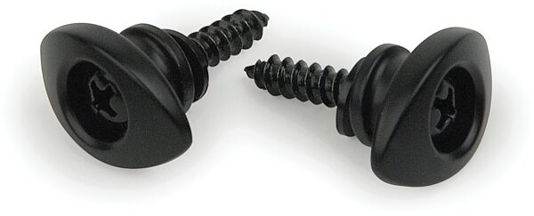 open zoom image for D'Addario Elliptical Strap Buttons, Black, Action Position Back