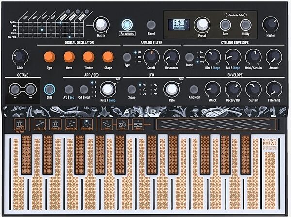 open zoom image for Arturia MicroFreak Hybrid Keyboard Synthesizer, Black, Main
