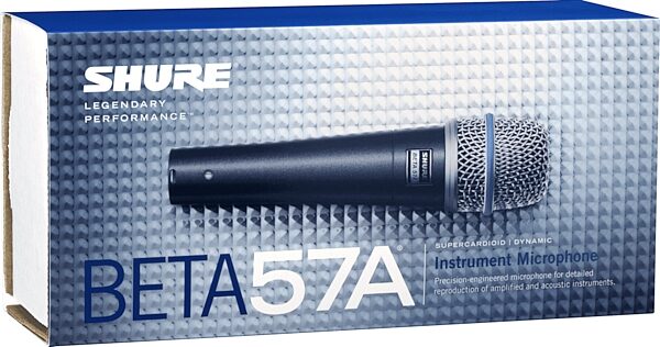open zoom image for Shure Beta 57A Supercardioid Dynamic Microphone, Single Microphone, Packaging