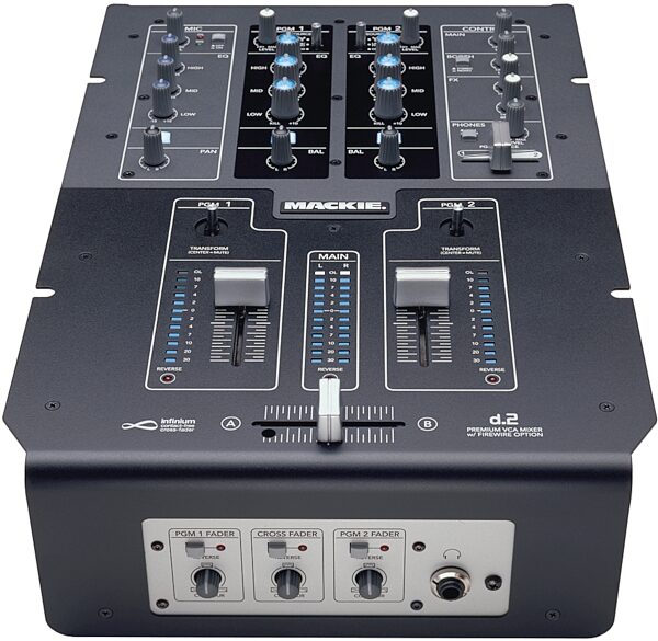 open zoom image for Mackie D2 DJ Mixer, Front Slanted
