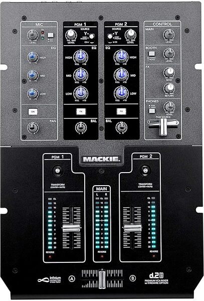 open zoom image for Mackie D2 Pro 2-Channel DJ Mixer with Firewire Interface, Main