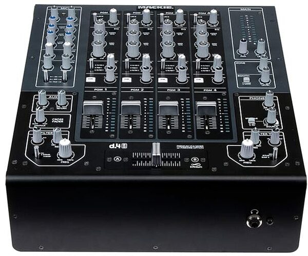 open zoom image for Mackie D4 PRO 4-Channel DJ Mixer with FireWire Interface, Front
