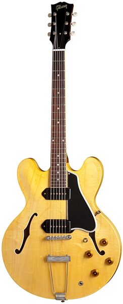 open zoom image for Gibson Custom Shop ES330 VOS Hollowbody Electric Guitar with Case, Vintage Natural