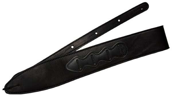 open zoom image for Martin Leather Guitar Strap with Pick Holder, Black