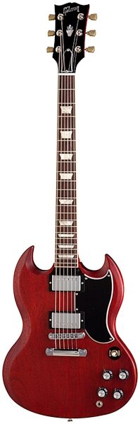 open zoom image for Gibson SG '61 Reissue Satin Electric Guitar with Case, Worn Cherry