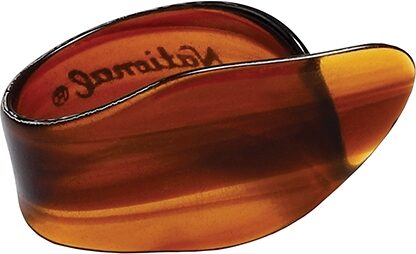 open zoom image for D'Addario National Celluloid Thumb Picks, 4-Pack, Shell, Large, NP8T-04, Action Position Back
