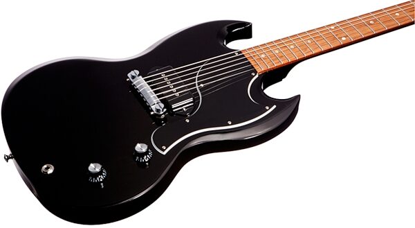 open zoom image for Gibson 1960s SG Junior Electric Guitar with Gig Bag, Ebony Closeup