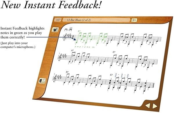 open zoom image for eMedia Intermediate Guitar Method 3 Software, Instant Feedback