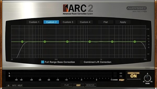 open zoom image for IK Multimedia ARC 2 Advanced Room Correction System Software, Screenshot Edit Window