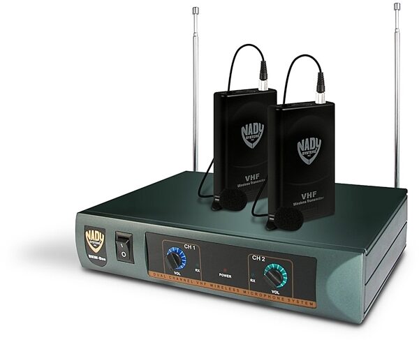 open zoom image for Nady DKW-DUOLT Dual Lavalier Wireless Microphone System, Main