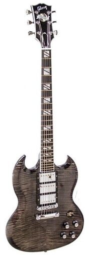 open zoom image for Gibson SG Supra Electric Guitar (with Case), Translucent Black