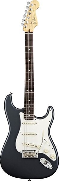 open zoom image for Fender American Standard Stratocaster Electric Guitar, with Rosewood Fingerboard and Case, Charcoal Frost Metallic