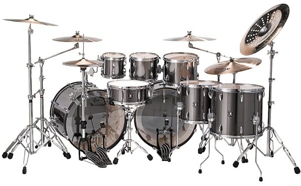 open zoom image for Gretsch GEE2828 Energy Double Bass Drum Shell Kit (8-Piece), Grey Steel