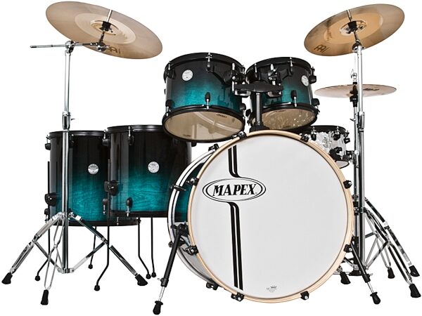 open zoom image for Mapex HZB628SJ Horizon Birch Drum Shell Kit, 6-Piece, Sapphire Fade