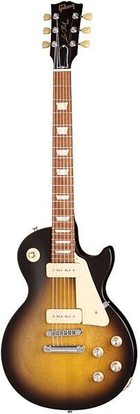 open zoom image for Gibson 1960s Les Paul Studio Tribute Dark Back Electric Guitar with Gig Bag, Satin Vintage Sunburst