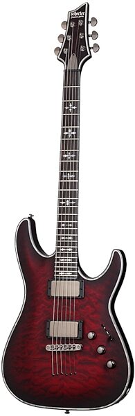 open zoom image for Schecter Hellraiser C-1 Extreme Electric Guitar, Crimson Red Burst with Ebony Neck
