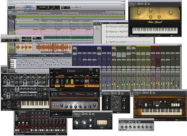 open zoom image for Avid Eleven Rack Guitar Recording and Effects Audio Interface (with Pro Tools 11), Pro Tools Screenshot