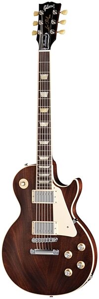 open zoom image for Gibson Les Paul Traditional Mahogany Satin Electric Guitar with Case, Worn Brown
