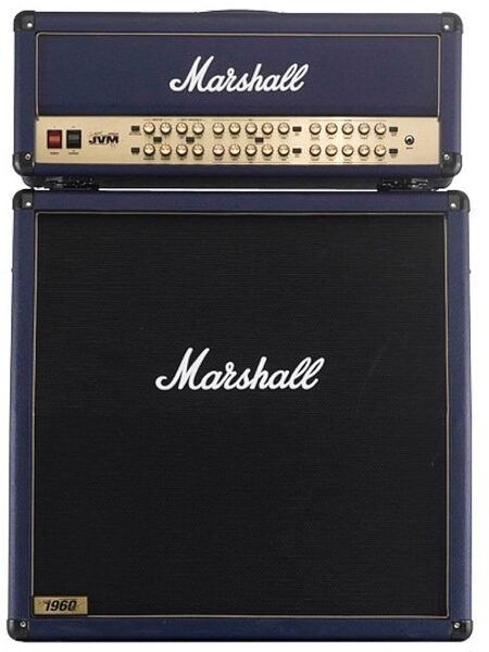 open zoom image for Marshall Joe Satriani Limited Edition Blue Guitar Amplifier Half Stack, Main