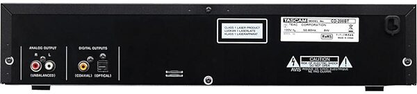 open zoom image for TASCAM CD-200BT Professional CD Player with Bluetooth, New, Rear