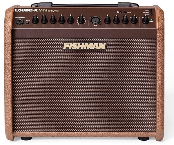 open zoom image for Fishman Loudbox Mini Charge Battery-Powered Acoustic Guitar Combo Amplifier with Bluetooth (60 Watts), Open Box (Very Good), ve