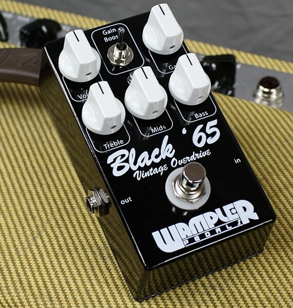 open zoom image for Wampler Black 65 Vintage Overdrive Pedal, On Top