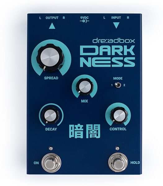 open zoom image for Dreadbox Darkness Stereo Reverb Pedal, New, Action Position Front
