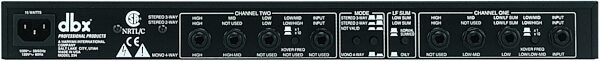 open zoom image for dbx 234 Stereo 2/3-Way, Mono 4-Way Crossover, Rear