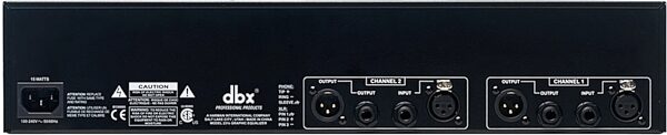 open zoom image for dbx 231S Dual 31-Band Graphic Equalizer, New, Rear