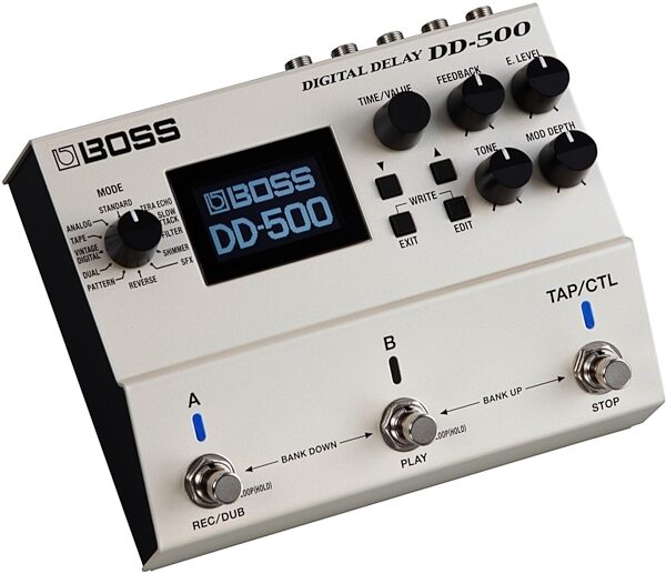 open zoom image for Boss DD-500 Digital Delay Pedal, New, Angle