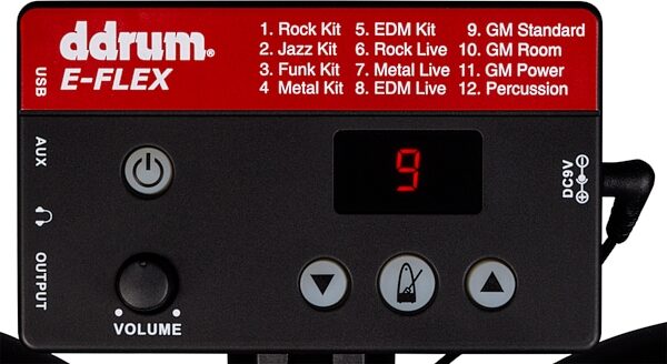 open zoom image for ddrum E-Flex Electronic Drum Kit, New, Detail Control Panel