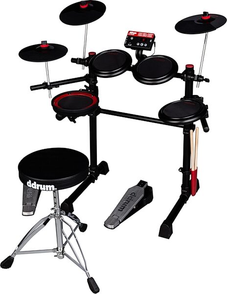 open zoom image for ddrum E-Flex Electronic Drum Kit, New, Angled Back