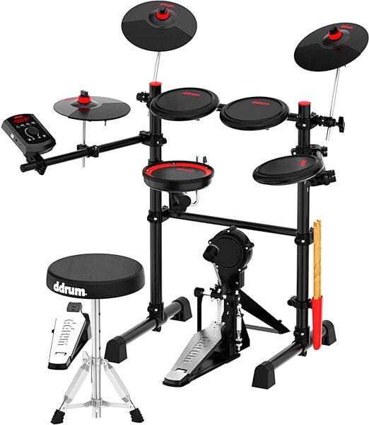 open zoom image for ddrum E-Flex Electronic Drum Kit, 8-Piece, New, Action Position Back