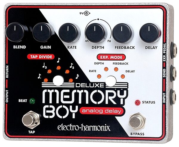 open zoom image for Electro-Harmonix Deluxe Memory Boy Delay Pedal, With Power Supply, Main