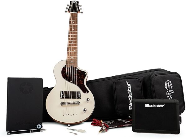 open zoom image for Blackstar Carry-On Travel Guitar Deluxe Pack with FLY 3 BT Mini Amp, Action Position Back