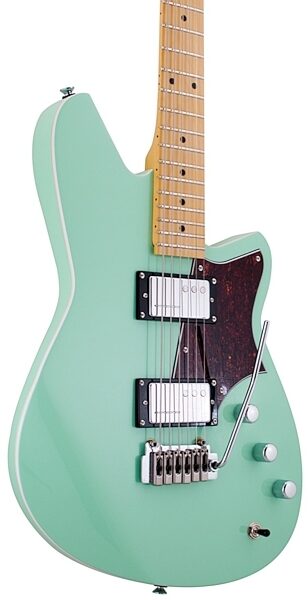 open zoom image for Reverend Descent HC Electric Guitar, Oceanside Green Angle