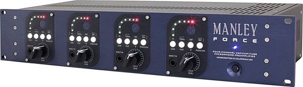 open zoom image for Manley Force Four-Channel Vacuum Tube Microphone Preamplifier, Angle 1