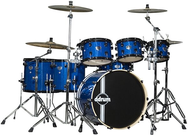 open zoom image for DDrum Defiant 7-Piece Drum Shell Kit, Blue Sparkle
