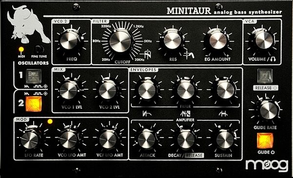 open zoom image for Moog Minitaur Analog Synthesizer, New, Top