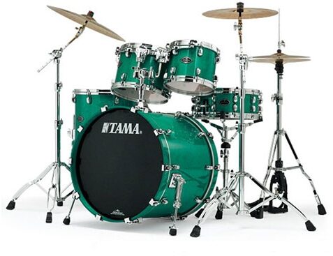 open zoom image for Tama PC42S Starclassic Performer B/B Drum Shell Kit, 4-Piece, Vintage Aqua