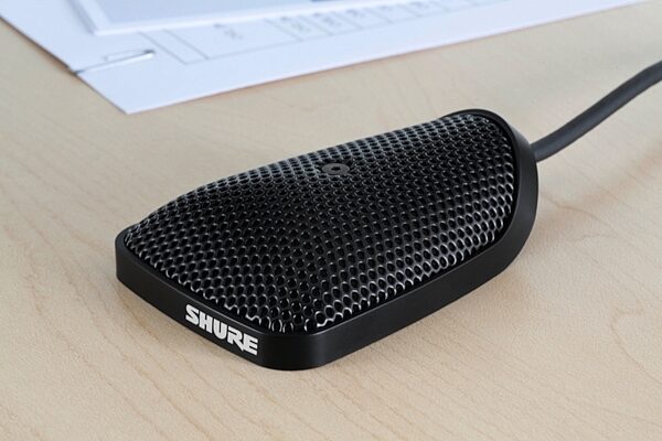open zoom image for Shure Centraverse CVB-B/C Cardioid Boundary Microphone, Black, Glamour View 2