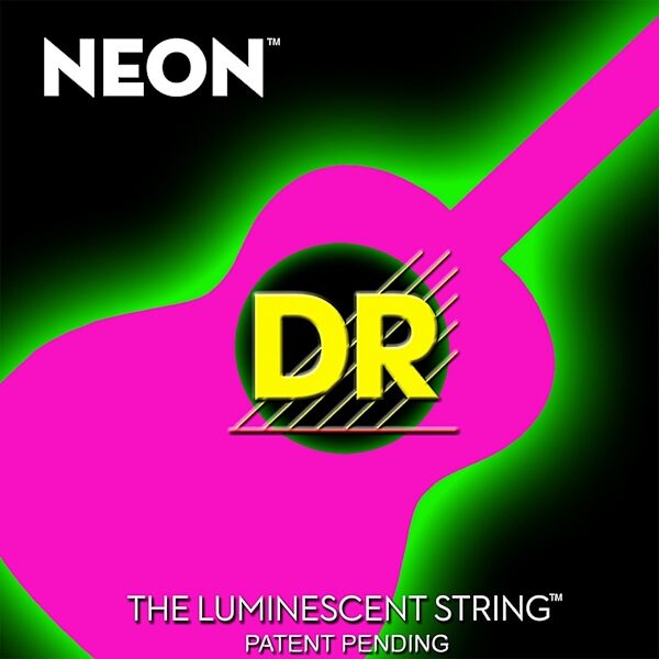 open zoom image for DR Strings NEON HiDef Acoustic Guitar Strings, Pink
