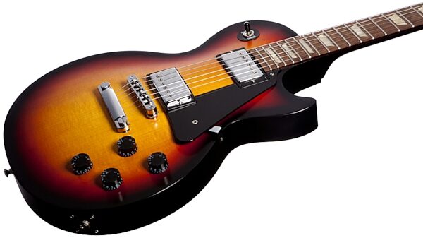 open zoom image for Gibson Les Paul Studio Satin Electric Guitar with Gig Bag, Fireburst Closeup