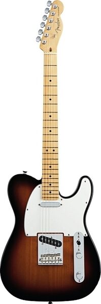 open zoom image for Fender American Standard Telecaster Electric Guitar, Maple Fingerboard with Case, 3-Color Sunburst