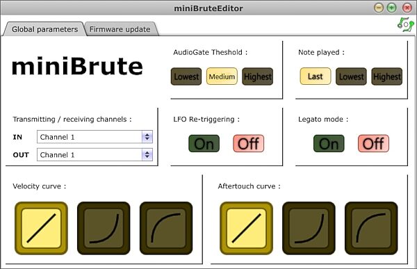 open zoom image for Arturia MiniBrute Analog Keyboard Synthesizer, 25-Key, MiniBrute Editor