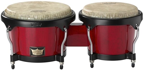 open zoom image for Remo Crown Bongos, Wine Red