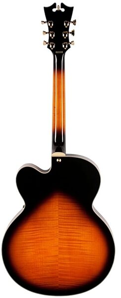 open zoom image for D'Angelico Excel EXL-1 Archtop Hollowbody Electric Guitar (with Case), Vintage Sunburst - Back