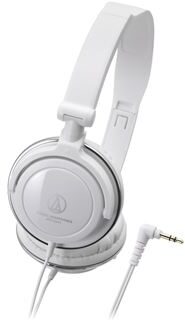 open zoom image for Audio-Technica ATHSJ11 Headphones, White